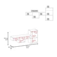 thumbnail image 5 of FM FURNITURE Globe Wall-Mounted Shelf Unit with 5 Shelves, White, 5 of 6