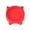Red, variant on Cat Bowls, Cat Face Shape Whisker Friendly Food Bowl for Indoor Cats, Reliefs Whisker Fatigue, Non Slip, for Indoor Blue