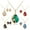 Green, variant on Besufy Women Jewelry Set Rhinestone Wedding Pendant Necklace Earrings Ring