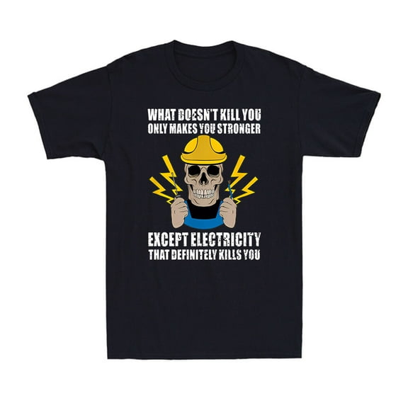 Funny Electrician Gift for Electrical Engineer Electricity Graphic Tee