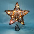 thumbnail image 2 of decoración del árbol de navidad luces de la estrella del adorno del árbol para navidad, 2 of 4