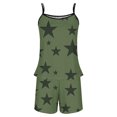thumbnail image 4 of Sexy Pijama Conjunto para las Mujeres Gradiente Eslinga sin Mangas Tanque Empalme Pantalones Cortos Casual Pijamas Conjunto, Poliéster, 4 of 5