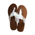 thumbnail image 4 of Sandalias de Color Sólido a La Moda para Mujer Wmkox8yii Chanclas de Verano Zapatillas de Tacón Plano, 4 of 5