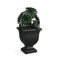 thumbnail image 2 of Augusta 16" x 16" x 20" Square Black Tall Polyethylene Self-Watering Planter, 2 of 11