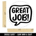thumbnail image 2 of Great Job Talk Speech Bubble Teacher Self-Inking Rubber Stamp Ink Stamper - Dry Pad (No Ink) - Mini 1/2 Inch, 2 of 7