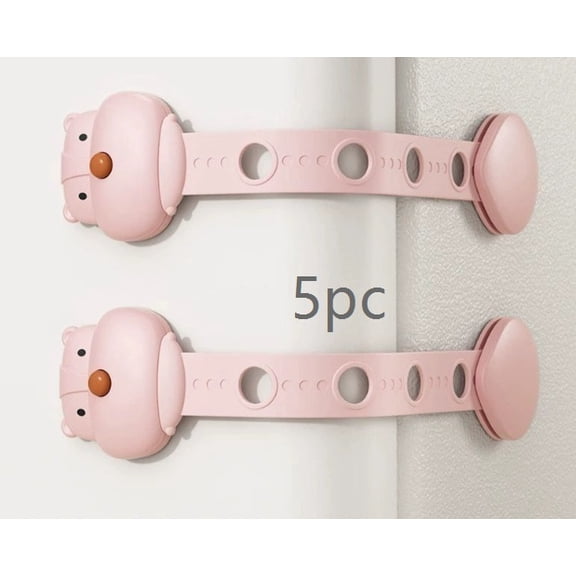 1 set of anti-pinch cabinet door locks, multifunctional child safety locks, anti-pinch cabinet door locks, refrigerator locks, baby anti-picking locks