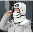 thumbnail image 4 of Full Face Winter Warm Women Man Ski with Glasses Mask Thermal Trapper Hat Windproof Beanies Cycling Caps BEIGE, 4 of 8