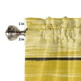 thumbnail image 6 of Yellow Retro Wood Grain Small Curtain Rod Pocket Short Curtains Half Drapes Partition Cabinet Door Window Curtains Home Decor, 6 of 6