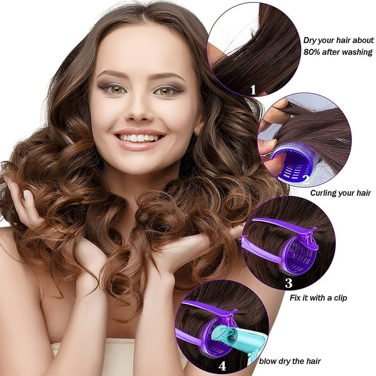 Heatless Hair Curler for Long Medium Short Hair Curls, 6 PCS No Heat Satin Hair  Rollers