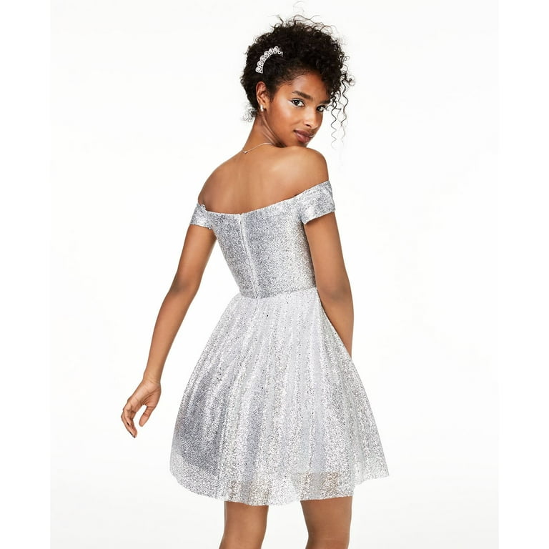 B darlin outlet silver dress