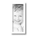 thumbnail image 2 of ArtToFrames 5" x 12" Contemporary White Picture Frame, 5x12 inch White Wood Poster Frame (WOM-4164), 2 of 8