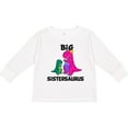 thumbnail image 3 of Inktastic Big Sistersaurus Girls Long Sleeve Toddler T-Shirt, 3 of 5