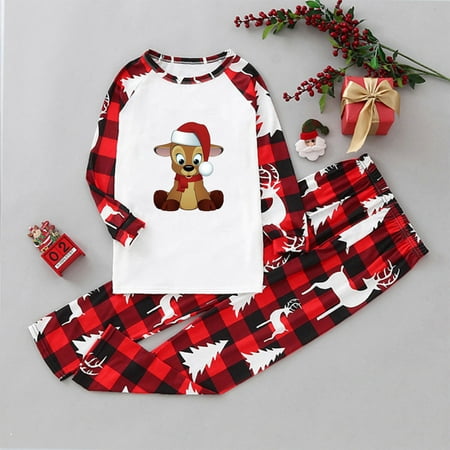 

CHGBMOK Fashion Moms Long Sleeve Printing Top Pants Suit Family Parent-child Wear Mom Christmas Pajamas for Family Fall Pajamas on Clearance