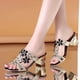 thumbnail image 2 of Amzcrzy Zapatos de mujer,Zapatos de mujer,Zapatillas de mujer, Sandalias de metal con suela plana y cuentas para mujer Sandalias Mujer Zapatillas De Casa, 2 of 8