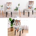 thumbnail image 2 of muroi Orange Blue Fall Dining Room Chair Covers Set of 6, Stretch Kitchen Chair Cover Protector, Thanksgiving Maple Leaf Botanical Chairslipcovers Removable Seat Cover for Party Banquet, 2 of 7