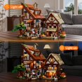 thumbnail image 2 of Juego de ladrillos de construcción FUNWHOLE Medieval Market con LED 2614 unidades, 2 of 7