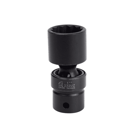 SUNEX 1/2" Dr. 1" 12 Point Universal Impact Socket