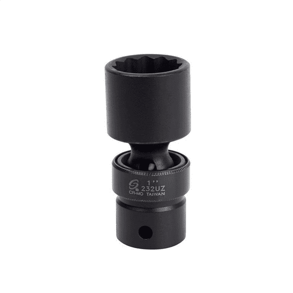 SUNEX 1/2" Dr. 1" 12 Point Universal Impact Socket