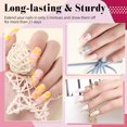thumbnail image 4 of Acrylic Nail and Glue Gel kit - 3 In 1 Nail Glue and Ba e Gel Slip Solution, 500PCS Coffin Fal e Nail , Nail Cutter and LED Nail Lamp, All-In-One Gel Nail Exten ion Kit, 4 of 8
