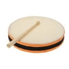 "KKmoon 8"" Wood Hand Drum Dual Head with Drum Stick Percussion Musical Educational Toy Instrument"