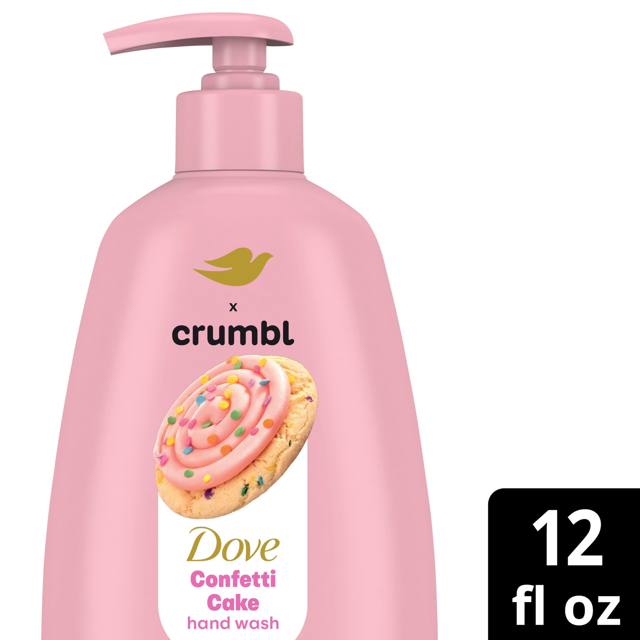 (4 pack) Dove Crumbl Liquid Hand Wash Funfetti Birthday Cake, 12 fl oz