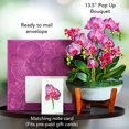 thumbnail image 2 of Tarjeta pop-up Freshcut Paper Orchid Oasis ramo de 30 cm, 2 of 9