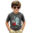 thumbnail image 5 of YUEHUA Kids' Cute Statue New York Graphic T-Shirt, Boys' Short Sleeve Tee, Cartoon NYC Icon Print Casual Top for Travel & Everyday Wear, 5 of 5