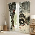 thumbnail image 3 of Homewish Animal Raccoon Black Out Curtains for Teens Boys Girls,Red Sparrow Curtains Pack of 2 (42x63 Each),Merry Christmas Bedroom Curtains,Luxury Bedroom Decor, 3 of 6