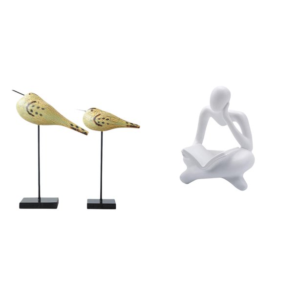 Esculturas Modernas Abstractas De Pájaros Pensadores Para Escritorio, Dormitorio, Entrada, Sala De Estar, Estantería De Oficina, Estantería, Figuras De Animales, Adornos Para Interiores.