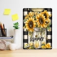 thumbnail image 5 of Acrylic Writing Board Gold 12.5*9 Inch Clipboards Transparent Acrylic Material Suitable For Office Classroom Teachers Fashion Bloggers Stationery Enthusiasts Beautiful Yellow Sunflowers, 5 of 9