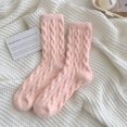 thumbnail image 1 of Calcetines para niños calcetines calcetines de tubo medio más terciopelo engrosado para mantener el calor y el frío calcetines gruesos (Polvo poco profundo + café poco profundo + azul claro), 1 of 5