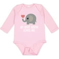 thumbnail image 3 of Inktastic Great Auntie Loves Me Elephant Boys or Girls Long Sleeve Baby Bodysuit, 3 of 5