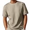 thumbnail image 1 of Men's Casual T Shirts For Outdoor Wear Slim Fit With Solid Design Comfortable And Easy To Care Perfect For Summer And Fall Use, 1 of 4