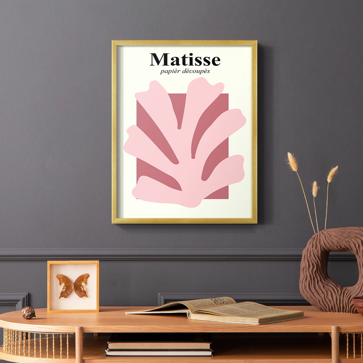 Matisse CCCLV in Gold Solid Wood 11 x 14 Framed Print