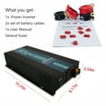 thumbnail image 5 of 4000W Pure Sine Wave Inverter 12V to 120V Car Power Converter Truck RV Battery Generator Solar Home, 5 of 5