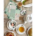 thumbnail image 4 of Boho Spring Floral Kitchen Dish Towels for Drying Dishes Set of 4, Retro Flowers Plants Patchwork Grid Green Waffle Weave Microfiber Hand Tea Bathroom Towels Quick Dry & Absorbent Towel 15.7x23.6, 4 of 7