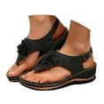 thumbnail image 3 of DAFEI Beach Sandles Ergonomic Design Wedge Toe Sandals Mitigate Foot Fatigue Comfortable and Functional Shoes, 3 of 8