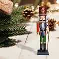 thumbnail image 4 of lionlar Nutcracker Puppet 30cm Gift Doll Creations Desktop Figurines Mouth Can Be Opened, 4 of 9