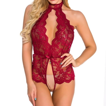 

Simplmasygenix Women s Lingerie Lace Sexy Clearance Women Elegant Fashion Sexy Lingerie Lace Gauze Underwear Siamese Bodysuit
