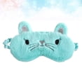 thumbnail image 4 of Miangastore Light Green Eye Masks Fluffy Cat Design Sleep Eyeshade Lightweight Comfortable Night Blindfold for Work Naps Sleeping, 4 of 9