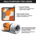 thumbnail image 7 of Orange and Grey Abstract Art Artwork Kitchen Oven Mitt and Pot Holder Sets 2 Pcs for Baking, Cooking and Grilling, Heat Resistant Up To 392 °F, 7 of 7