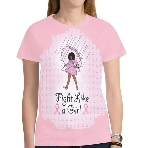 Breastcancer Awareness T-Shirts (Size:XS; Style:Breastcancer New All Over Print T-shirt for Women (Model T45);)