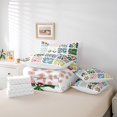 thumbnail image 6 of jejeloiu Scandinavian Floral 7 Pieces Full Size Bedding Sets For Girls,Bright Print Full Size Bed in a Bag,White Multi Color,Reversible, 6 of 7