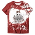 thumbnail image 5 of COMVALUE Plus Size Halloween Shirts for Women: Spooky Season Graphic T-Shirt Cute Pumpkin Print Oversized Fall Tee Tops Red M, 5 of 5