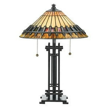 Geometric 2 Light Table Lamp with Tiffany Style Tiffany Table Light Bailey Street Home 71-Bel-619860