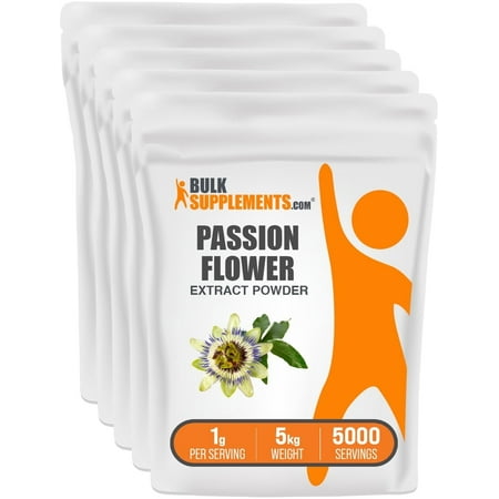 BulkSupplements Passion Flower Extract Powder - 1g per Serving - 5 Kilograms (11 lbs) - 5000 Servings