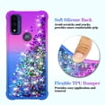 thumbnail image 5 of for Moto Play 2023 Case,Moto G Pure Case with HD Screen Protector,Gradient Quicksand Glitter Liquid Floating Waterfall Durable Girls Cute Phone Case for Motorola Moto G Play 2023 (Purple/Blue), 5 of 15