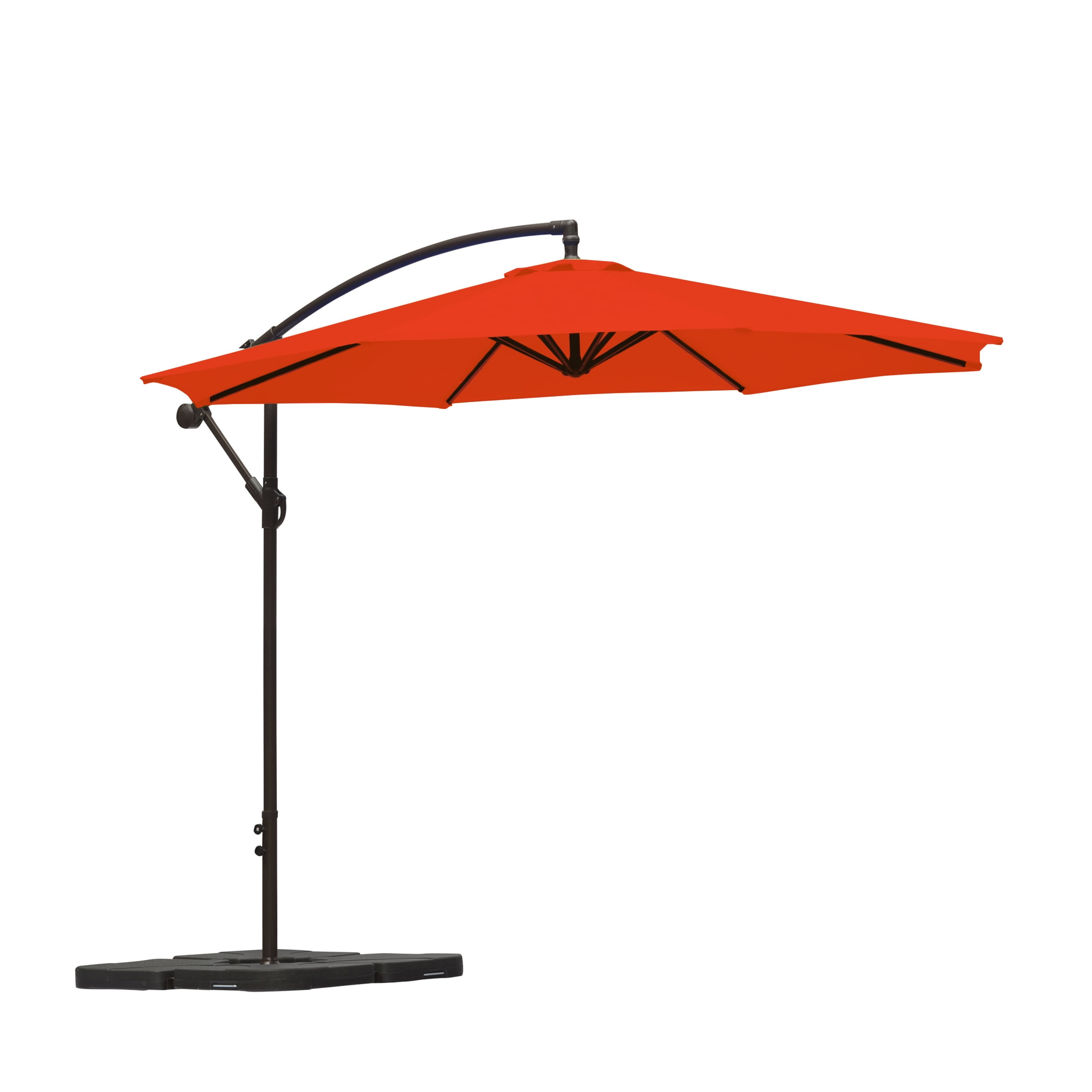 Hanging Sun Shade Offset Outdoor UV Resistant Red Patio Umbrella 7.7/10/15 Ft 