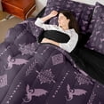 thumbnail image 4 of Feelyou Magical Dragon Twin Bedding Sets 7pcs, Purple Western Aztec Bedding Comforter Set, 4 of 8