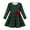 Green, variant on SANMIO Toddler Christmas Dress for Girls Plaid Dresses Red Green Long Sleeve Holiday Outfits Casual 2-7T